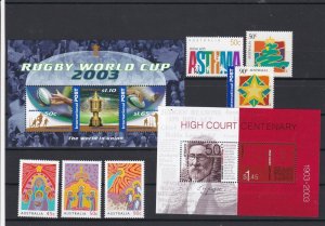 Australia High Court Centen. Rugby Cup + other Mint Never Hinged Stamps ref22069