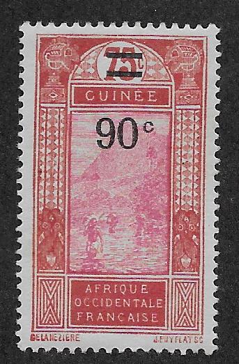 FRENCH GUINEA SC# 110  FVF/MOG    1927