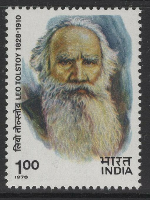 INDIA SG898 1978 LEO TOLSTOY(WRITER) MNH