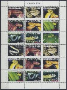 Suriname stamp Snakes full sheet MNH 2008 Mi 2221-2228 WS157425