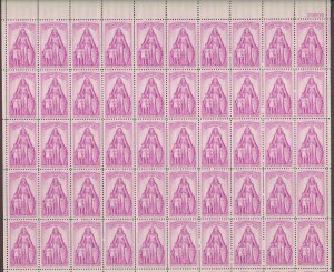 USA, 1087, POLIO, MINT NH, VINTAGE 1950'S, FULL SHEET OF 50