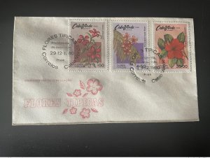 1980 Cape Verde Cape Verde Mi. 425 426 430 FDC Flores Flowers Flowers-