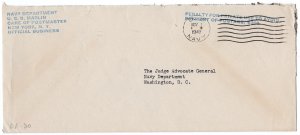 Navy Department penalty envelope Submarine USS Marlin SS-205, Nov. 1943