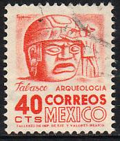 MEXICO 880, 40cents 1950 Definitive 2nd Printing wmk 300. USED. F-VF. (1407)