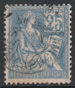 France Scott 119a - SG302, 1900 Mouchon 25c Type I used