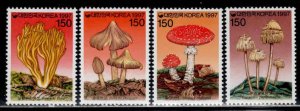 Korea ~ Cplt Set of Four (4) Mushrooms ~ 1997 Listing ~ Mint, NH