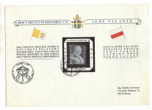 HS John Paul II - Commemorative envelope death of the Pontiff