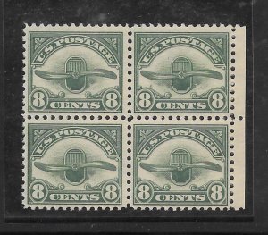 #C4 MH Air Mail 8¢ Block of 4