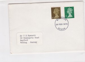 United Kingdom 1972 Error Post Decimal Day Stamps Cover ref R 17289