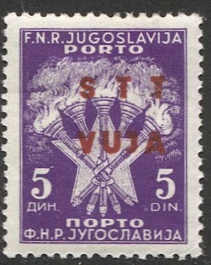 Yugoslavia  Trieste Zone B 1949 Sc J5  5d  MLH postage due VF