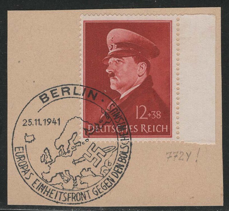 Germany Reich Scott # B190, used, variation, opp, special cancellation