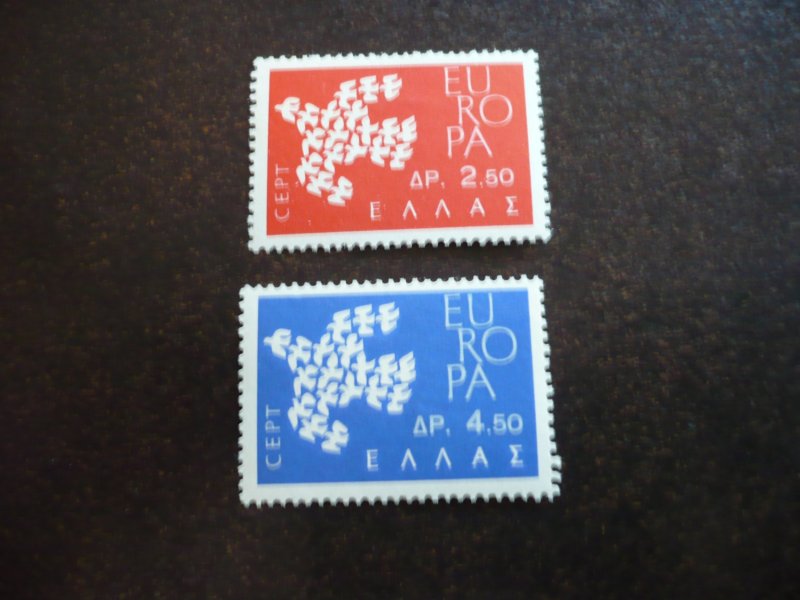 Stamps - Greece - Scott# 717-719 - Mint Hinged Set of 2 Stamps