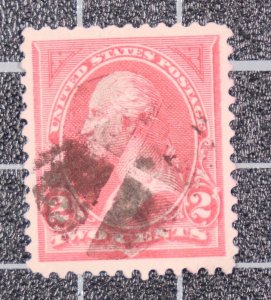 Scott 265 - 2 Cents Washington - Used - Nice Stamp - SCV - $3.50