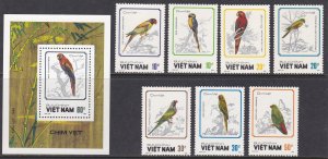 Vietnam, Fauna, Birds, Parrots MNH / 1988