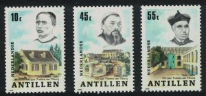 Neth. Antilles Friars of Tilburg Mission 3v 1986 MNH SG#927-929