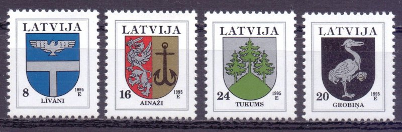 Latvia. 1995. 399 I-402I. Coats of arms of cities. MNH.