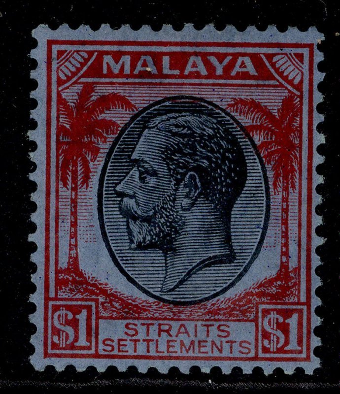 MALAYSIA - Straits GVI SG272, $1 black & red/blue, LH MINT. Cat £20.