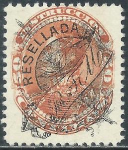 Venezuela, Resellada Overprint on Sc #131, 50c MH