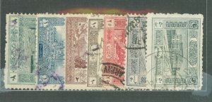 Turkey in Asia #79-81/83-6 Used