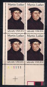Plt Blk Sc#2065 Martin Luther MNH #A 11111 LL
