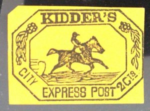 Scott#93L Local - L199 Design  - Forgery C - Kidder's City Express Post