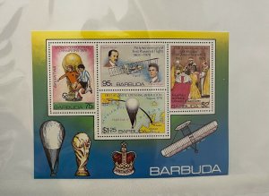 Souvenir Sheet Barbuda Scott #377a nh