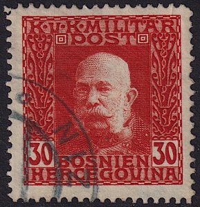 Bosnia & Herzegovina - 1912 - Scott #74 - used - Franz Josef