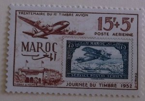 French Morocco CB42 MNH Air Mail  Cat $4.75 Stamp on Stamp Topical