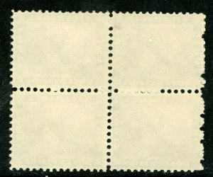 Nicaragua 1869 Momotombo  2¢ Medium Indigo (Blue) Maxwell #4 Block Mint  K708 ⭐