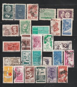 Brazil Collection A, 45 Stamps - 2 Scans - All the stamps are in the scans.