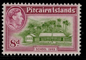 PITCAIRN ISLANDS GVI SG6a, 8d olive-green & magenta, NH MINT. Cat £24.