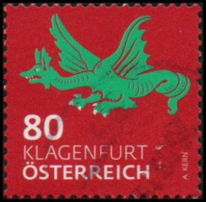 Austria 2736 - Used - 80c Klagenfurt Dragon (2018) (cv $1.90) (2)