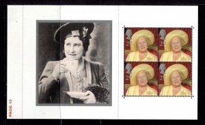 GB Stamp #MINT NG VF REMEMBERING QUEEN MOTHER BLOCK OF 4