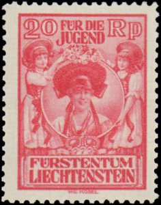 Liechtenstein #B12, Incomplete Set, 1932, Hinged