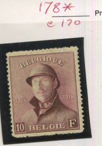 1919  10F King Albert with helmet  mint super LH  Sc:137