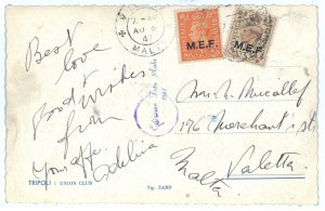 P2518 - ITALY LIBIA, BRITISH OCCUPATION, POST CARD 23.7.1947-