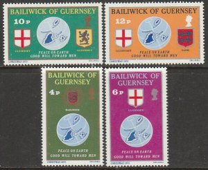 G.B.-Guernsey 127-130 CHRISTMAS SEASON 1975, CPLT SET. MINT, NH. VF. (77)