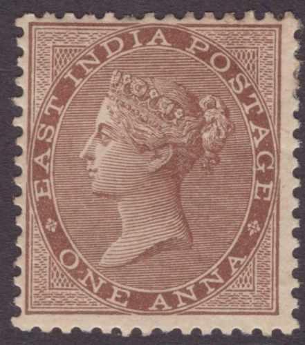 [SOLD]  India  QV 1865 SG60 1a Chocolate LMM CV£22