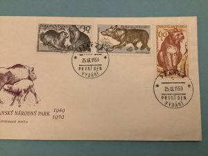 Czechoslovakia 1959 Wild Animal Stamp Cover R41601 