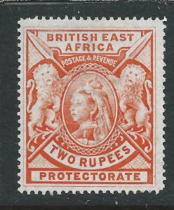 BRITISH EAST AFRICA 1897-1903 2r ORANGE MM SG 93 CAT £150