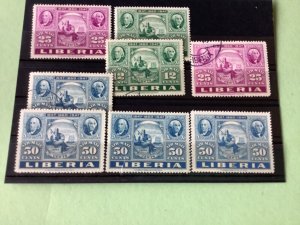 Liberia 1947 mounted mint and used stamps A4563