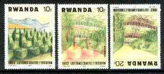 Rwanda 1983 Soil Erosion superb perforated proof comprisi...