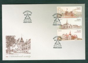 Aland. 2012 FDC. Architecture Old Buildings, Houses . Sc.#  334 A.B.C