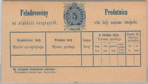 HUNGARY -  POSTAL HISTORY:  TELEGRAM RECEIPT CARD michel # TA 2I Block of 8