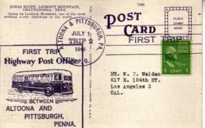 United States, Highway Post Offices, Pennsylvania