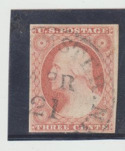 US Scott #11a Used April 21 wide margins Town Cancel CXL 3c George Washington