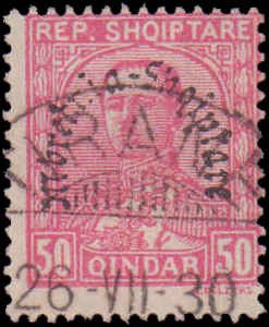 Albania #233, Incomplete Set, 1928, Used