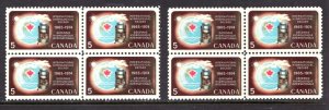 Examples of (#481 Dull) & (#481i Hibrite) MNH - Canada Science Rain Gauge cv$14