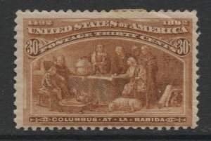 STAMP STATION PERTH USA #239 Columbian OG- VF - MH - Corner Crease-