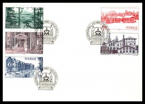 Sweden 1326-1330 U/A FDC